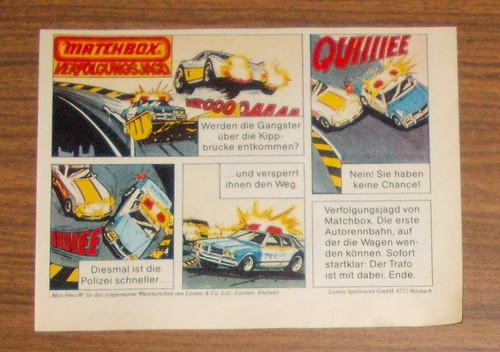 Seltene werbung matchbox - werbung,