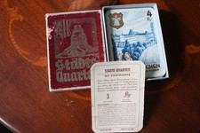 Städte Quartett mit Stadtwappen altes Kartenspiel Deutschland Quartettspiel