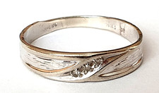 Großer ring weissgold - weissgold, 10