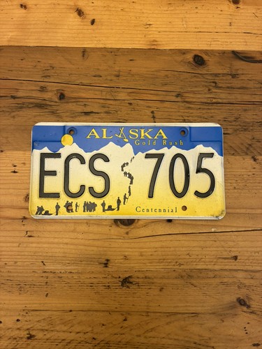 Vintage alaska gold rush - alaska,
