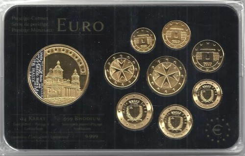 Malta euro prestige coinset - malta,