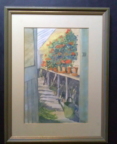 Vintage aquarell gemälde - aquarell,