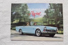 32B 429 Sunbeam Alpine V8 Prospekt Brochure deutsch