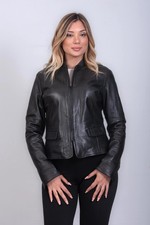 Damen lederjacke schwarz - damen,