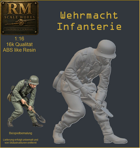 Ww2 wehrmacht figur - 1:16,