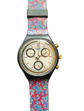 Swatch Uhr CHRONO SCB 108 Award mit Originalbox und neuer Batterie