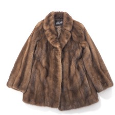 Echt Pastell Nerz Pelz Mantel