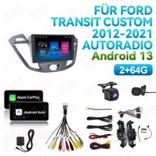 Für Ford Transit Custom 2012-2021 2G+64GB Autoradio CarPlay Android Auto FM SWC