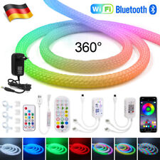 360° Runde Neon LED Strip Streifen RGB 5V WS2812B Wasserdicht Schlauch Lichtband