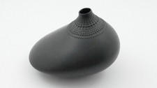 ROSENTHAL Studio Porzellan Design Wirkkala Porcelaine noire Pollo Vase schwarz