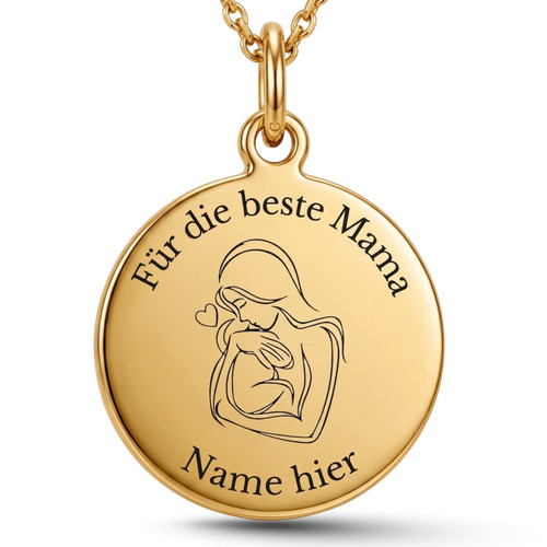 Personalisierte halskette mama - personalisierte,