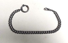 Fein gearbeitete Uhrenkette; vintage, Silber 835; Meisterpunze AR im Dreieck