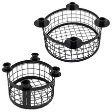 Adventskranz mit Gitter Korb-