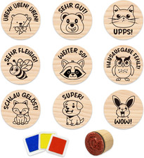 Holz Stempel Lehrer Tiere