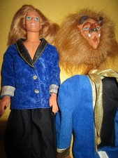 B2113) DISNEY BARBIE KEN BELLE OF THE BEAUTY & THE BEAST MATTEL GUT ERHALTEN