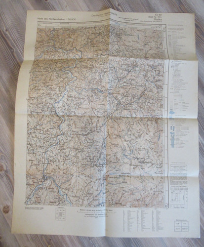 Original wehrmacht landkarte - original,