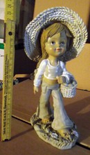 2 Figuren nach Sarah Kay-Stil, 24 und 21cm