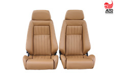 2 Recaro Specialist L Leder Mercedes Dattel neu bezogen Pfeiffen  R107 Sitze