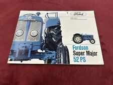 orig. Prospekt Ford Fordson Super Major 52PS Traktor Schlepper 8Seiten