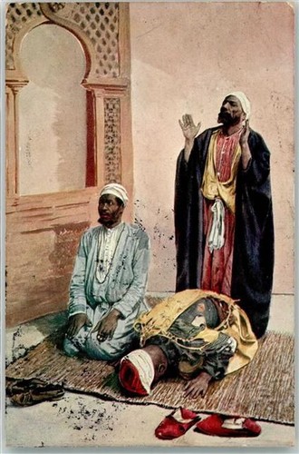 Gebetsteppich araber tempel - gebetsteppich,