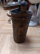 Schöner alter Bronze Weihwassereimer Weihwasserkessel 