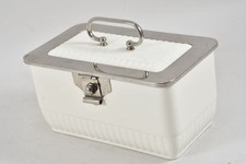 N92V49- Art Deco Wächtersbach Keramik Deckeldose WMF Straußenmarke Montur