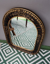 Spiegel Wandspiegel Holzrahmen Antik-Stil sehr schön braun/gold