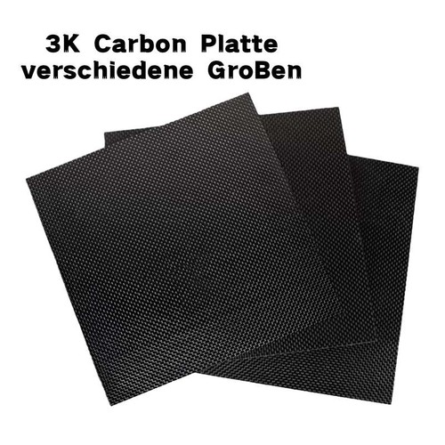 Carbon platte 2mm - carbon, 0,2mm