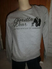 Langarmshirt Gorilla Wear Shirt Langarm Gr. S Grau mit Motiv Neu