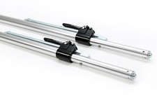 2x Alu Klemmbalken mit Zapfen für Airlineschiene Transporter 1,30 - 1,67 m