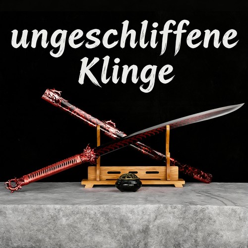 Ungeschliffenes samurai katana - ungeschliffenes,