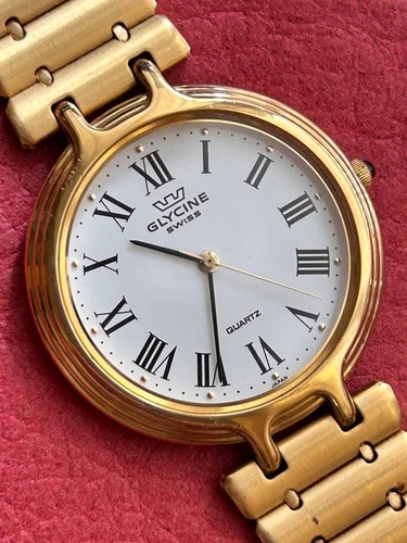 Glycin gold quarzuhr mit - gold,