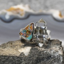 Boulder Opal Ring, 925er