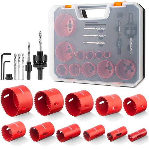 Lochsäge set 17tlg metall - set, bi-metall