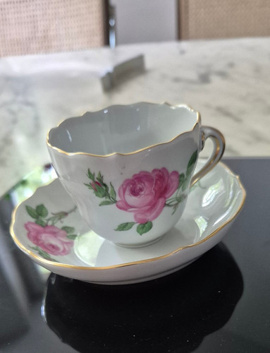 Meissen porzellan mokkatasse - meissen,