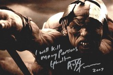 Andrew TIERNAN signed Autogramm 12x8 Foto 300 Schauspieler Ephialtes + COA