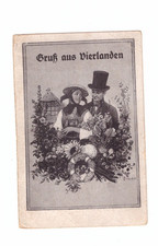 AK Hamburg Gruss aus Vierlanden Tracht Mann Frau