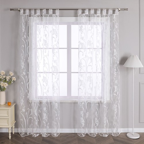 Transparent gardinen blume - transparent,
