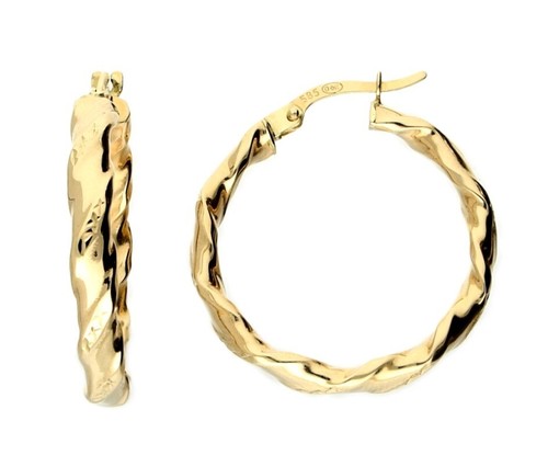 Edle 585 gold creolen cm - 585,