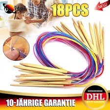 18PCS Bambus Stricknadeln Holz