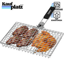 Edelstahl-Grillkorb faltbar