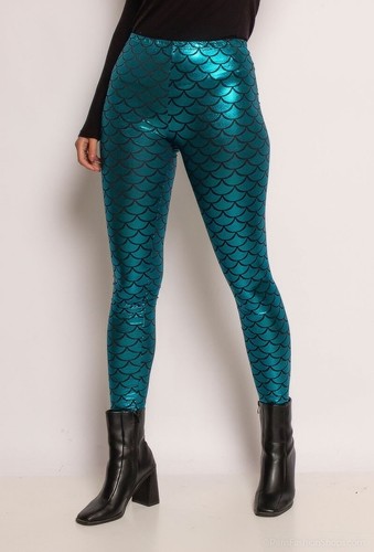 Metallic leggings - metallic,