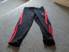 Adidas Kinder Jogginghose Schwarz / Rot Größe S 34-36 Clima Lite KB29