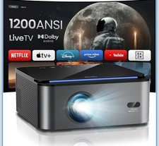 Eenfy ARES A2 Full HD Smart Beamer 1200 Ansilumen, Wifi, BT, Stereo, Autofokus