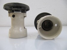 Antike THORLUX Lamp Halterung Halter Industrielampe Porzellan Fassung E27 UK PAT