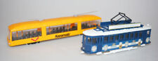 2 Straßenbahnen- Mini Truck LKW Modellautos - Vitrinenstücke - 1:87