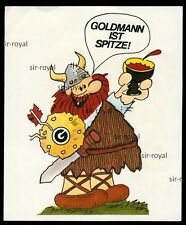 Werbe Aufkleber - Wickie Halvar - Goldmann Verlag - 12x15cm Vintage 80er 90er