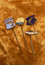 ANGEL - SPORT - VEREINE DEUTSCHLAND: 4 versch. plastillierte Anstecker um 2.000