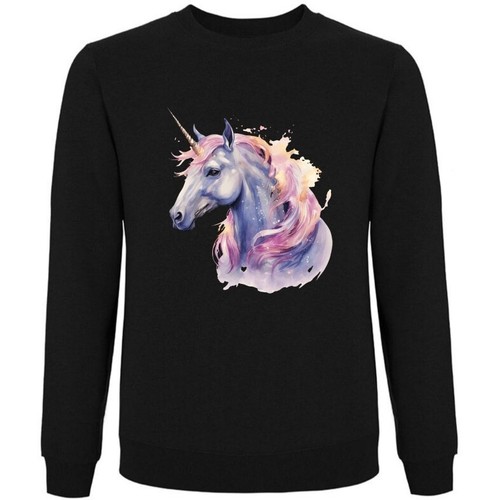 Sweatshirt schwarz einhorn - sweatshirt,