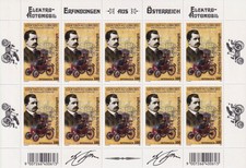Österreich 2023 Mi. 3702 Kleinbogen ** MNH Elektro Automobil Ferdinand Porsche